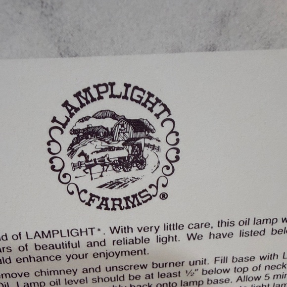 NEW IN BOX Lamplight Farms Glass Oil Lamp - Picture 2 of 13